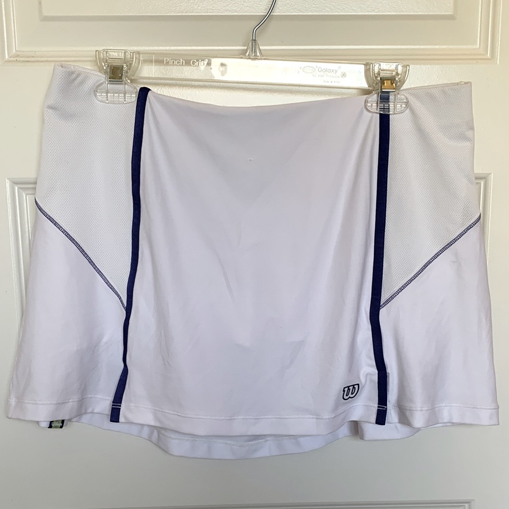 Wilson White Tennis Skirt with Navy Details